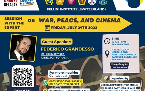THÔNG BÁO HỘI THẢO "International Program ‘Meet the Experts – War, Peace and Cinema"